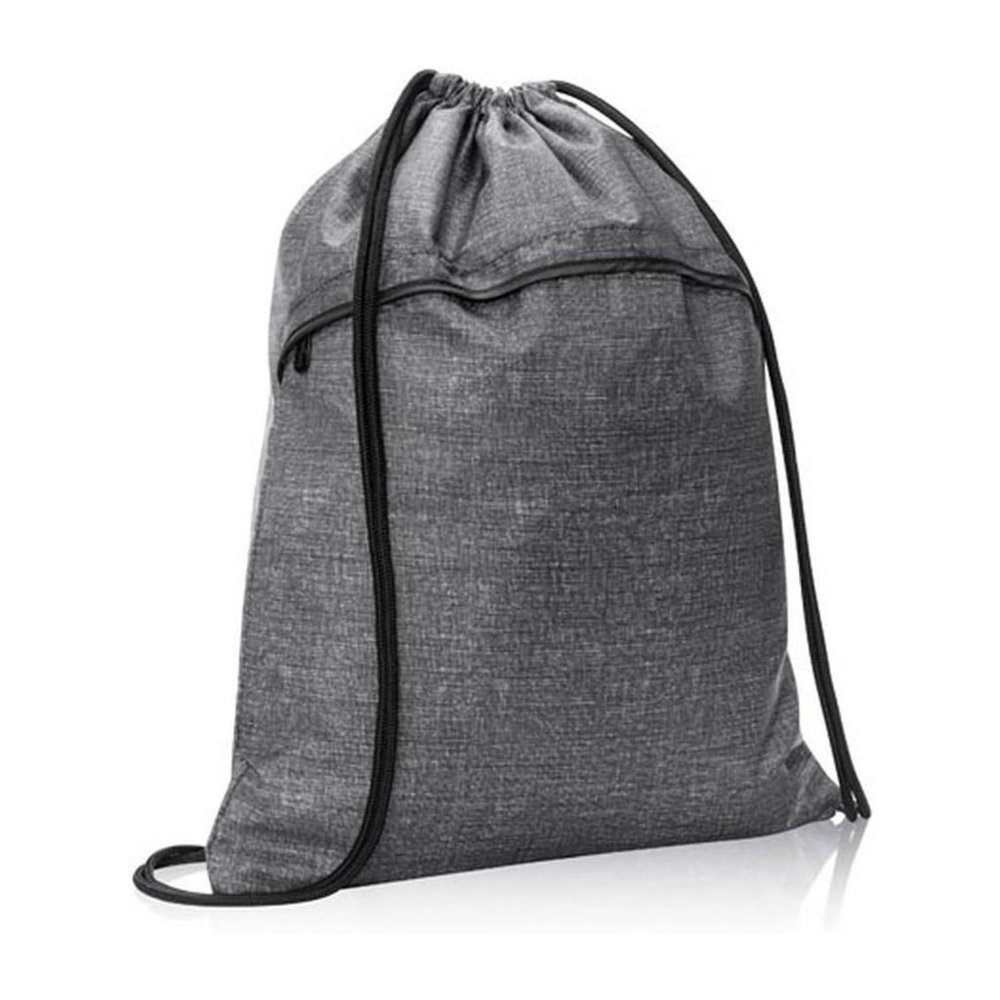 2 pack of Thirty-One Cinch Sac Bag Drawstring Backpack Charcoal Crosshatch